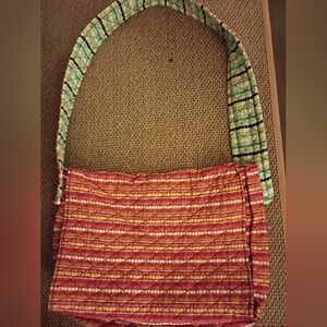 Vibrant Striped Shoulder Bag. Can Be Used For Anything:Diaper Bag,Purse, Laptop